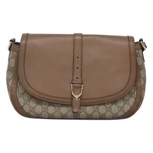 Gucci Stirrup Beige Canvas shoulder